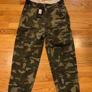 Cadet Kim oversized fashion nova camo pants M NWT